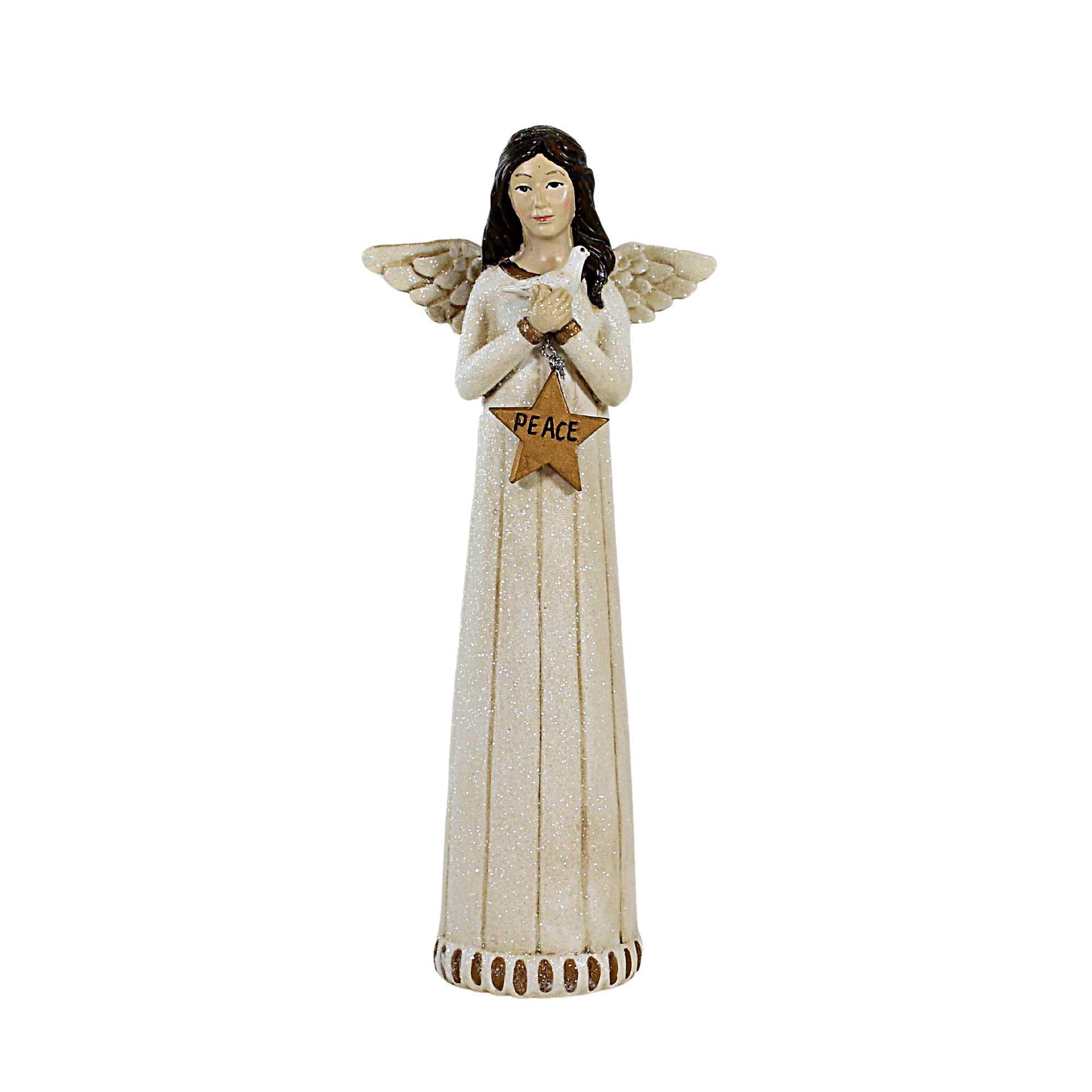 Ganz 9.5 Inch Angel With Dove Peace Noel Wings Holy Figurines