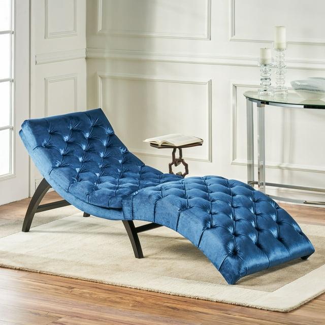House of Hampton® Chaise Lounge With Velvet Fabric