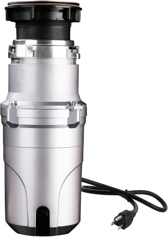 Garbage Disposal 1/2 Hp, Continuous Feed Insulation Food Waste Disposal, 3 Stage Grinding, Silver