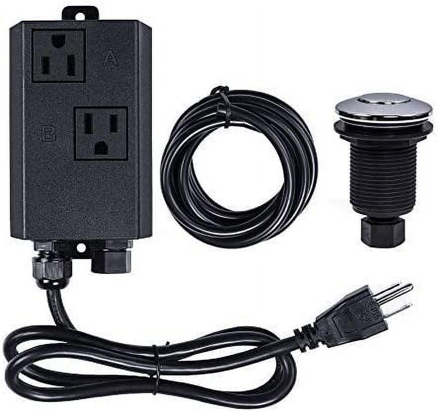 Garbage Disposal Air Switch Kit ，Sink Top Waste Disposal Stainless Steel on/off Air