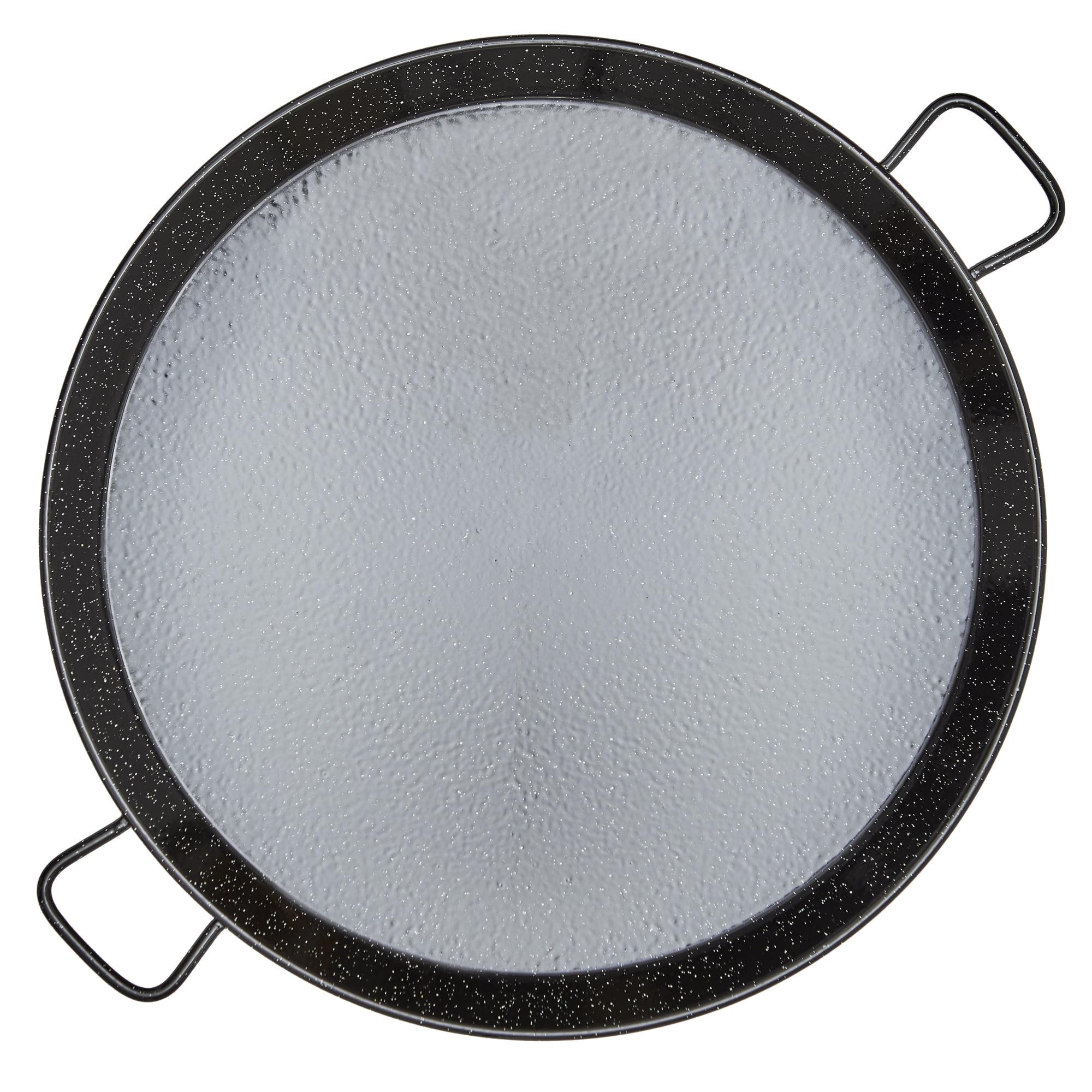 Garcima 32-Inch Black and White Enameled Steel Paella Pan