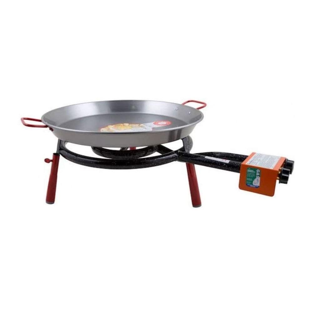 Garcima La Paella Valencia 18-Inch Carbon Steel Paella Pan with 16-Inch Burner