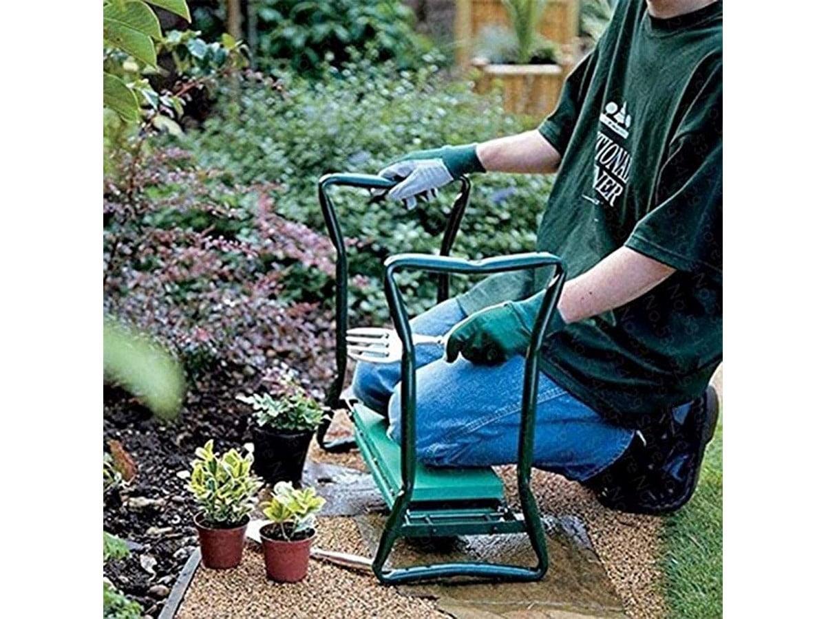 Garden Bench and Kneeler Stools Gardening With Side Bag Pockets for Tools, Portable and Lightweight, Great Gift For Gardeners