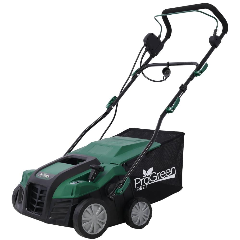 ProGreen 16" Green Electric Lawn Dethatcher Scarifier with Collection Bag