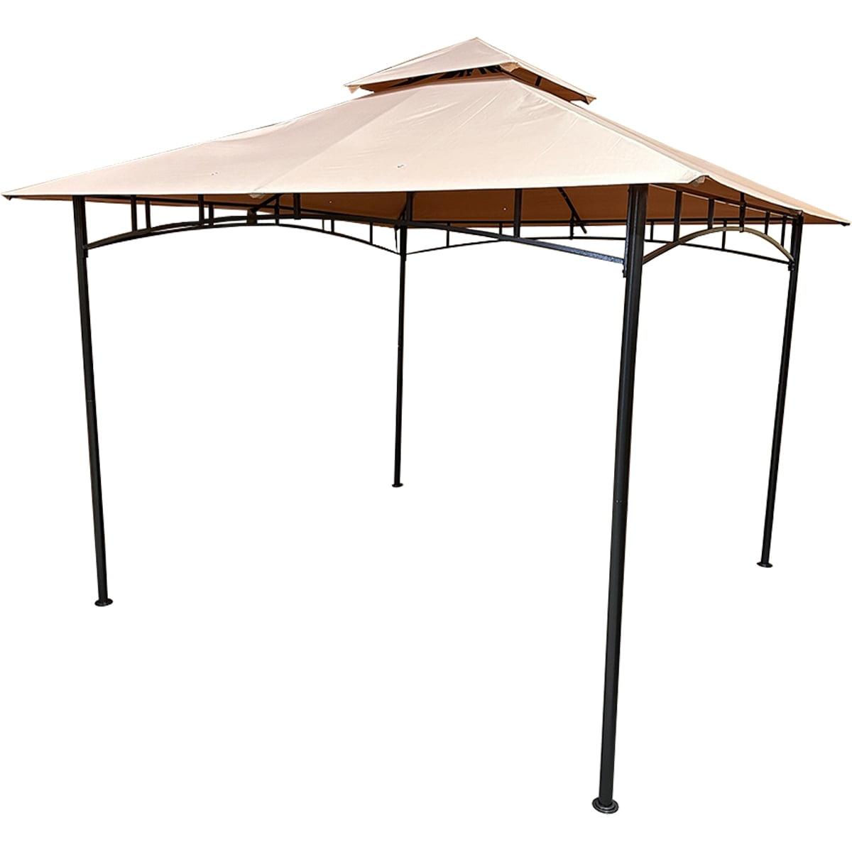 Beige Whisper 10x10 Two-Tiered Gazebo Replacement Canopy