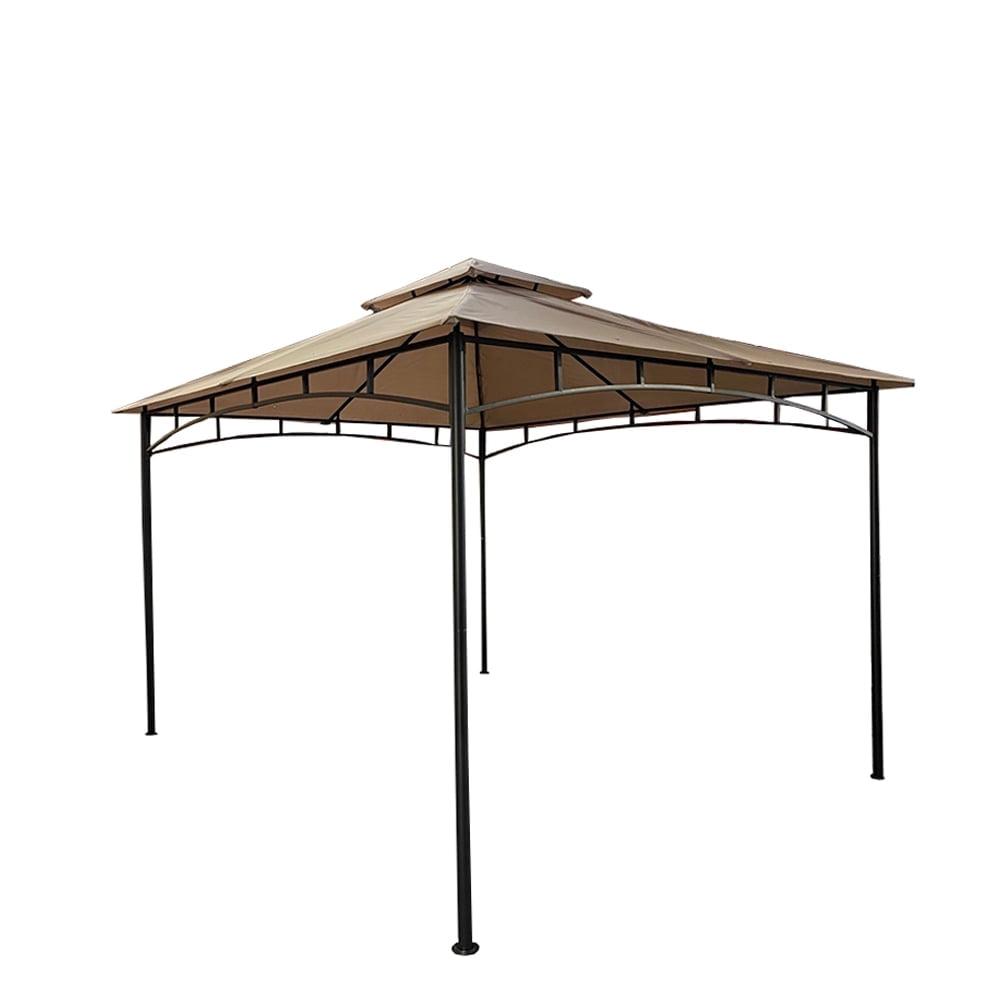 Beige Whisper 10' x 12' Two-Tiered Gazebo Replacement Canopy