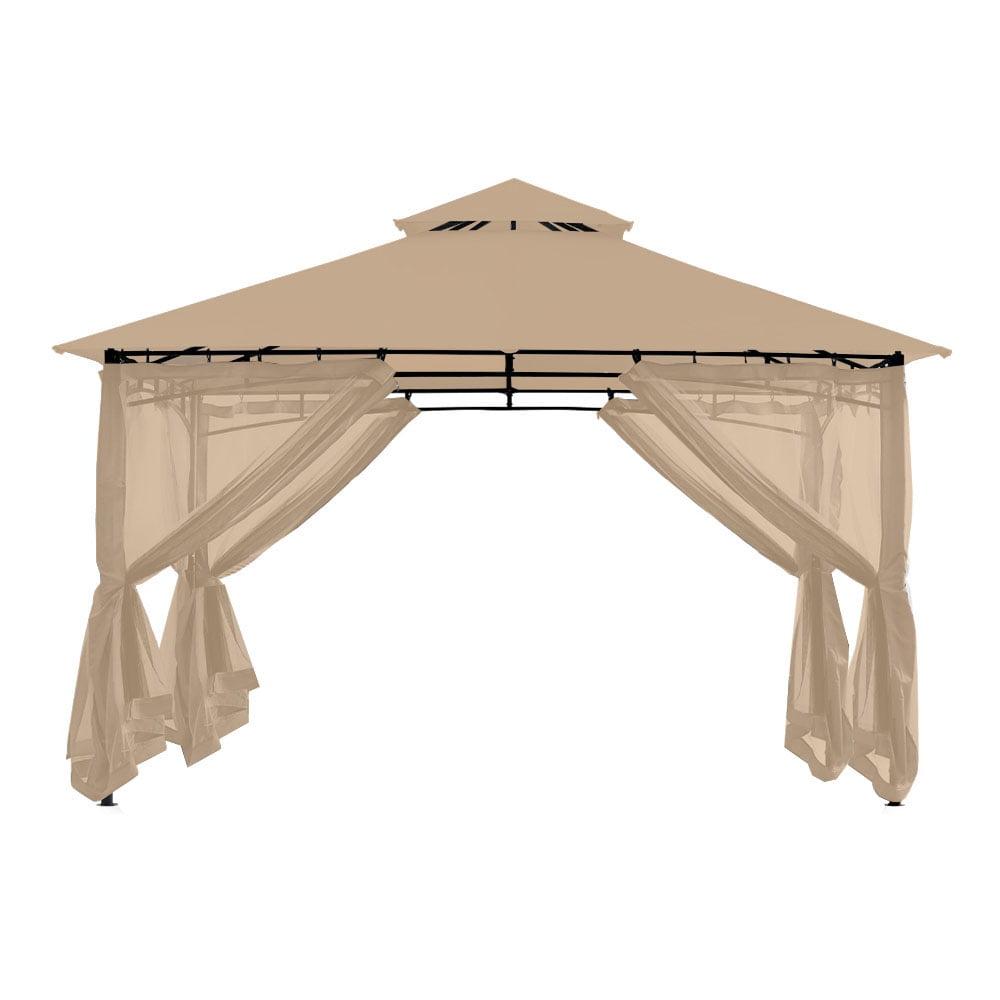 Garden Winds Replacement Canopy Top Cover Compatible with The ABCCANOPY 8' x 8' Gazebo - RipLock 350