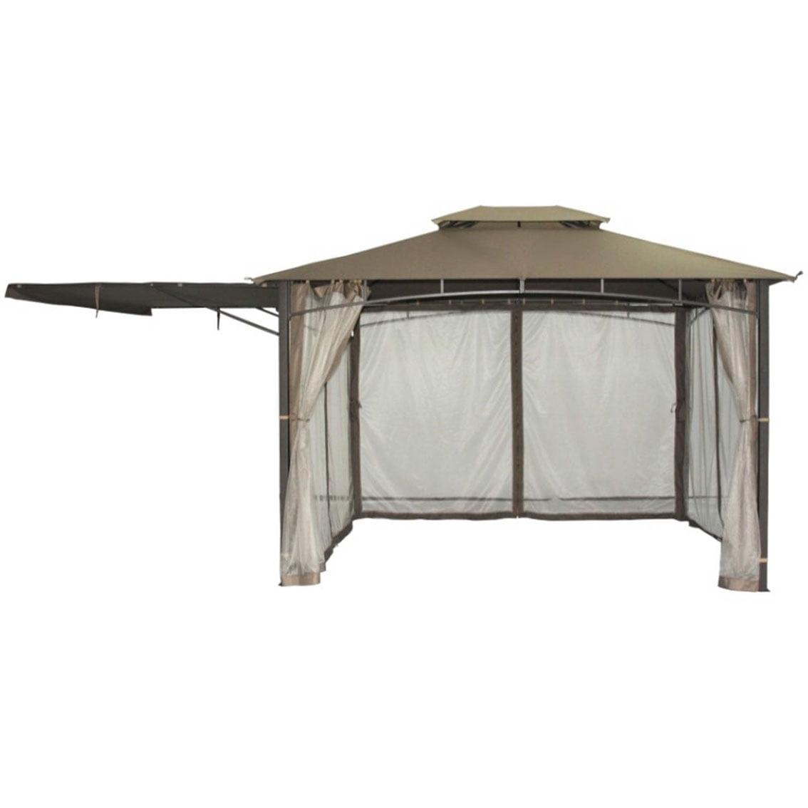 Beige Whisper Double Tiered 10' x 12' Gazebo Canopy Replacement