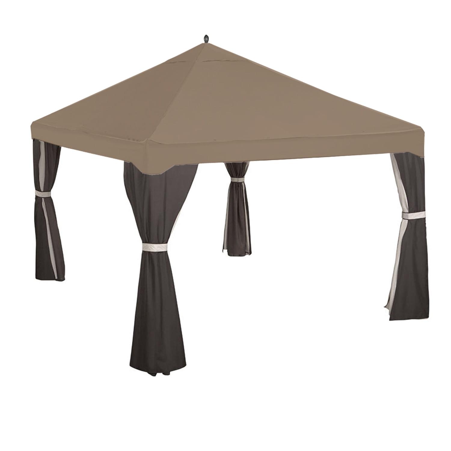 Garden Winds Replacement Canopy Top Cover for the Garden Treasure's 10 x 12 Gazebo - Nutmeg