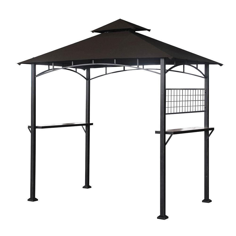 Beige Whisper Two-Tiered Replacement Canopy for Tile BBQ Gazebo