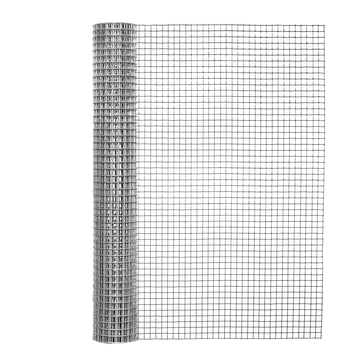 Silver 24in x 10ft Galvanized Steel Hardware Cloth with 1/2in Mesh