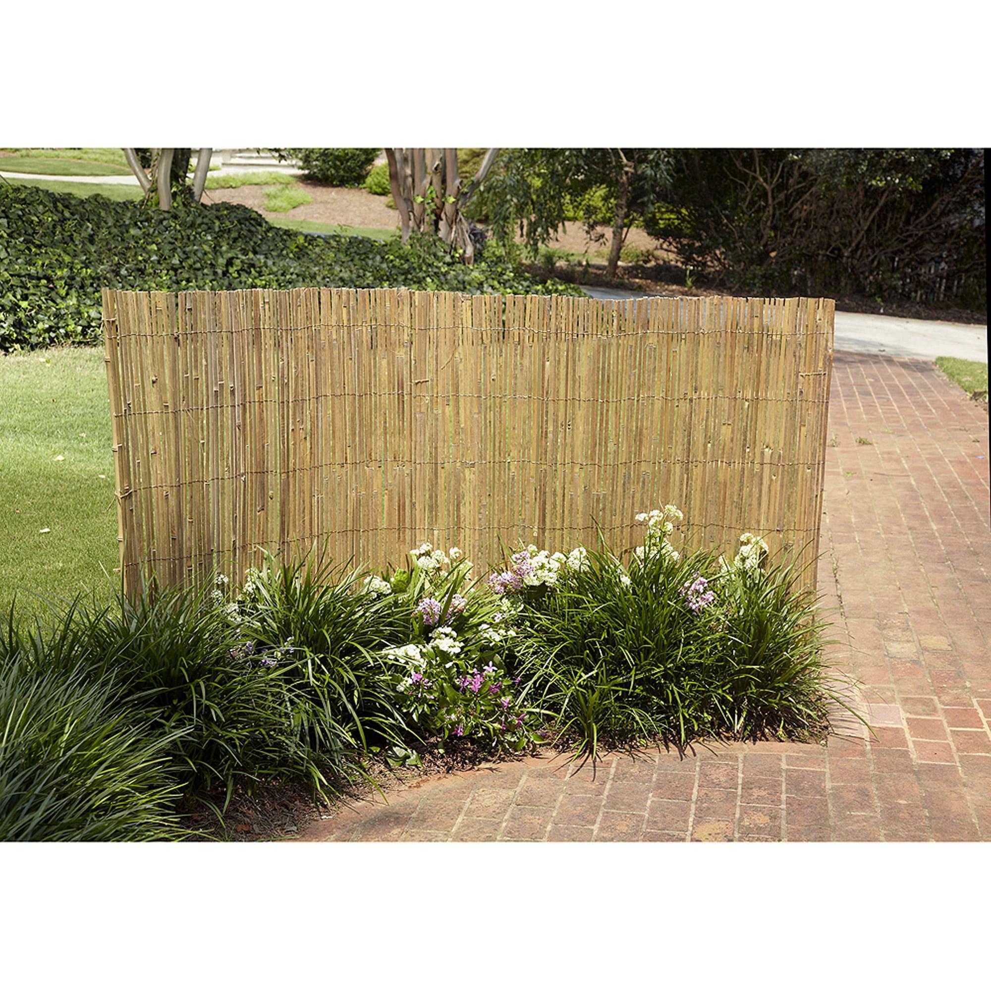 Garden Path 48'' H x 96'' W Brown Bamboo Fencing