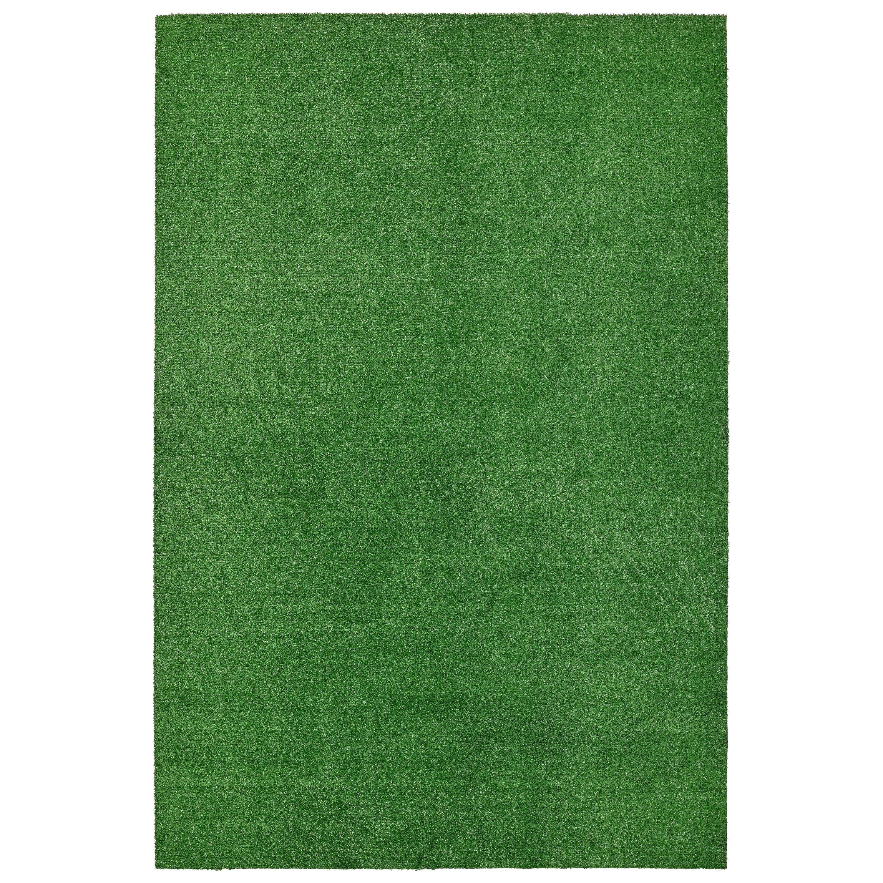 Garland Rug Artificial Grass Green Indoor/Outdoor Area Rug, 4' x 6'