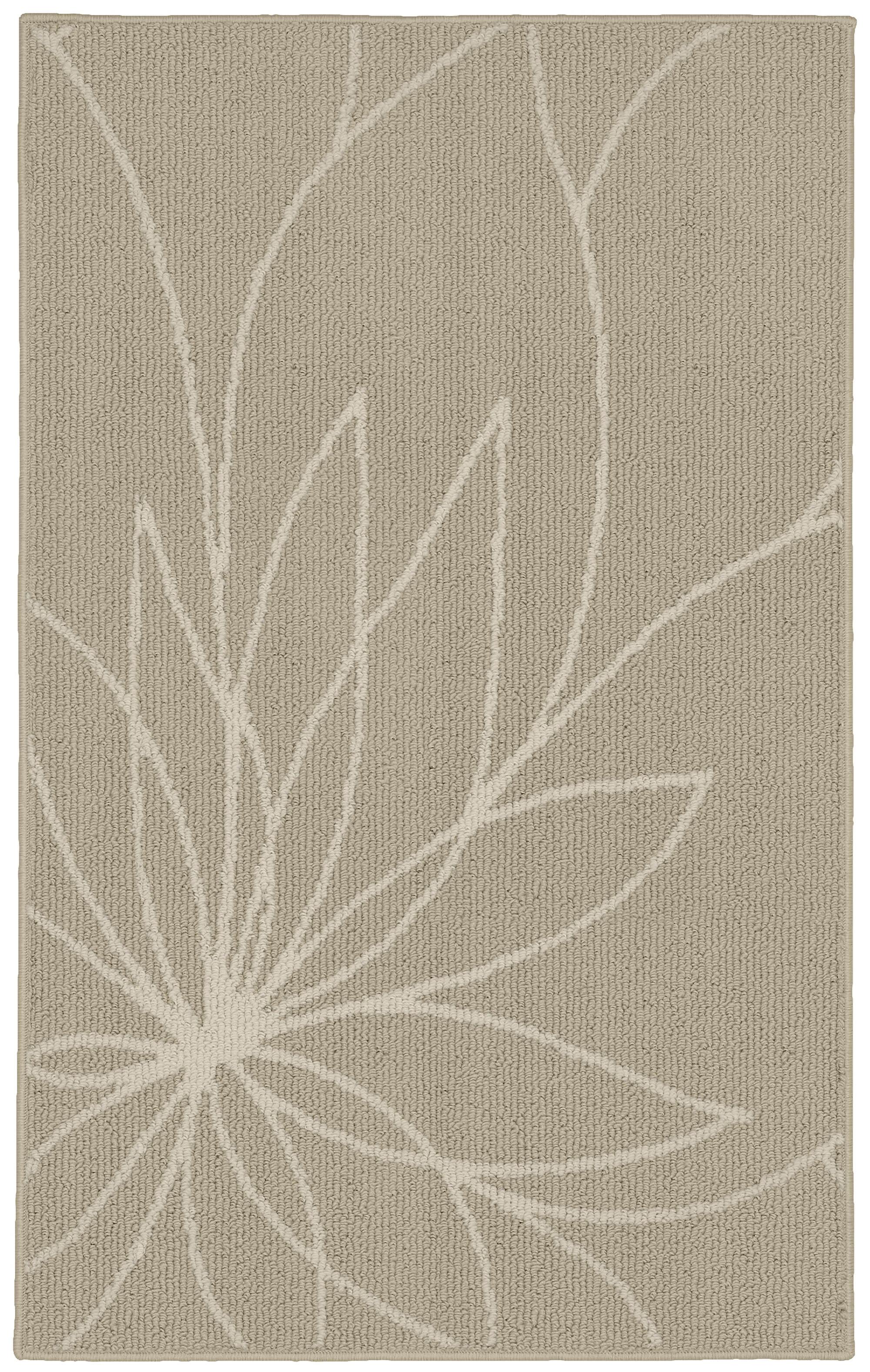 Garland Rug Grand Floral Tan/Ivory Indoor Accent Rug, 30" x 46"