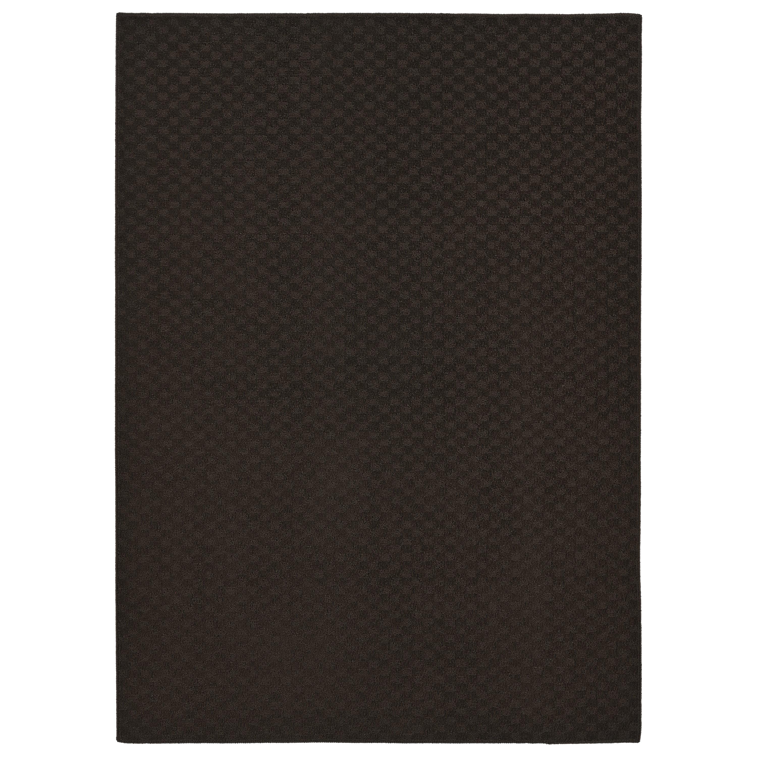 Chocolate 9' x 12' Tufted Non-slip Synthetic Area Rug