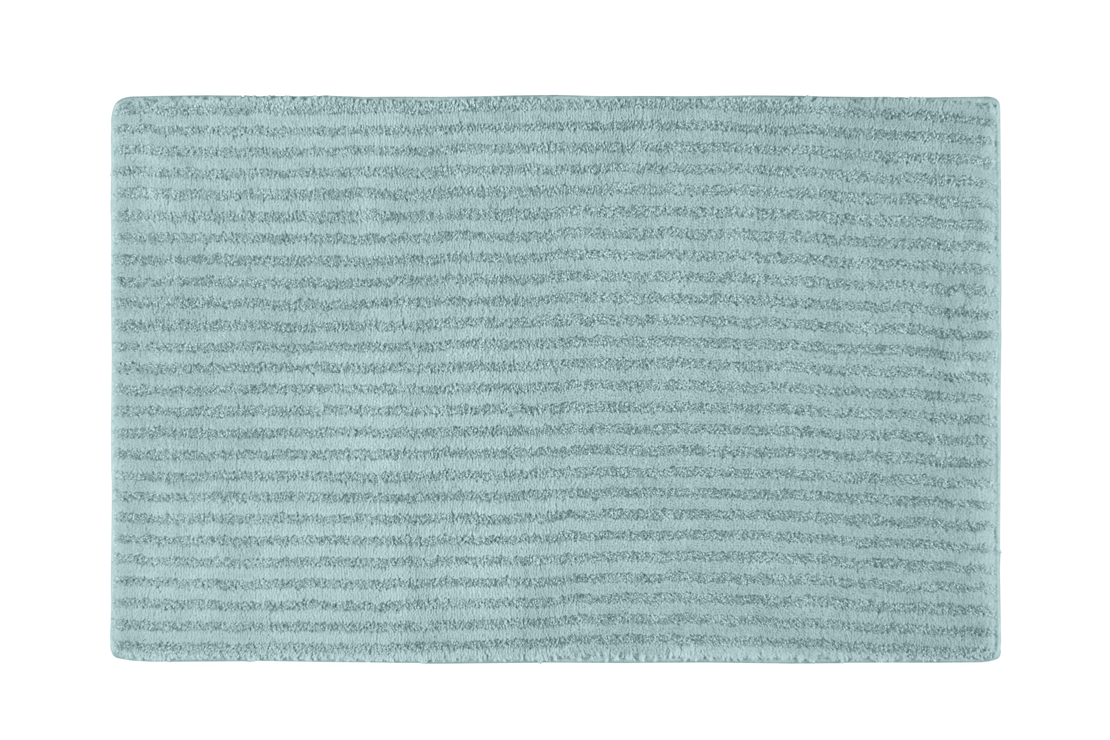 24"x40" Sheridan Plush Washable Nylon Bath Rug Sea foam - Garland
