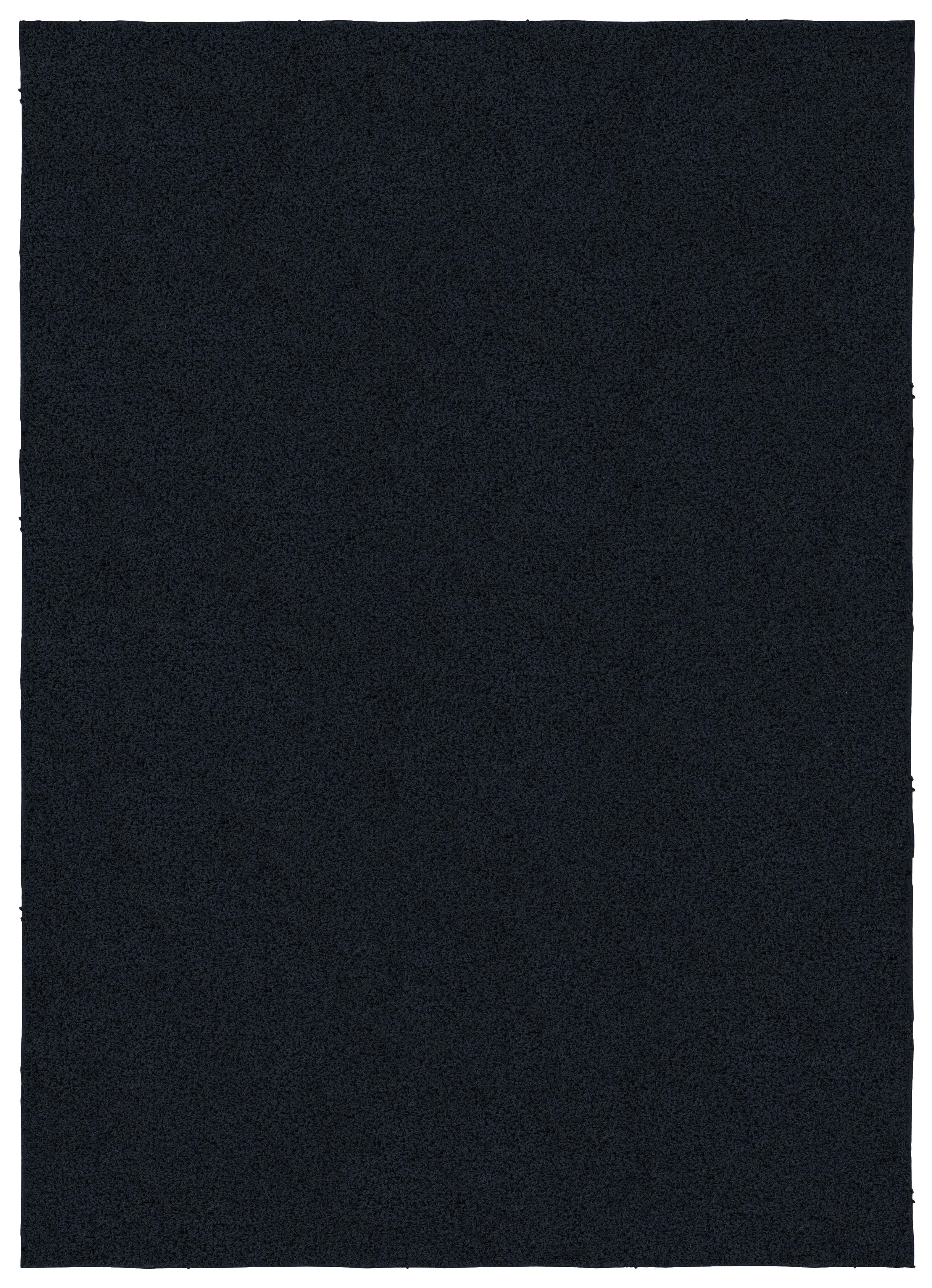 Luxurious Navy Tufted Shag Area Rug 5' x 7'