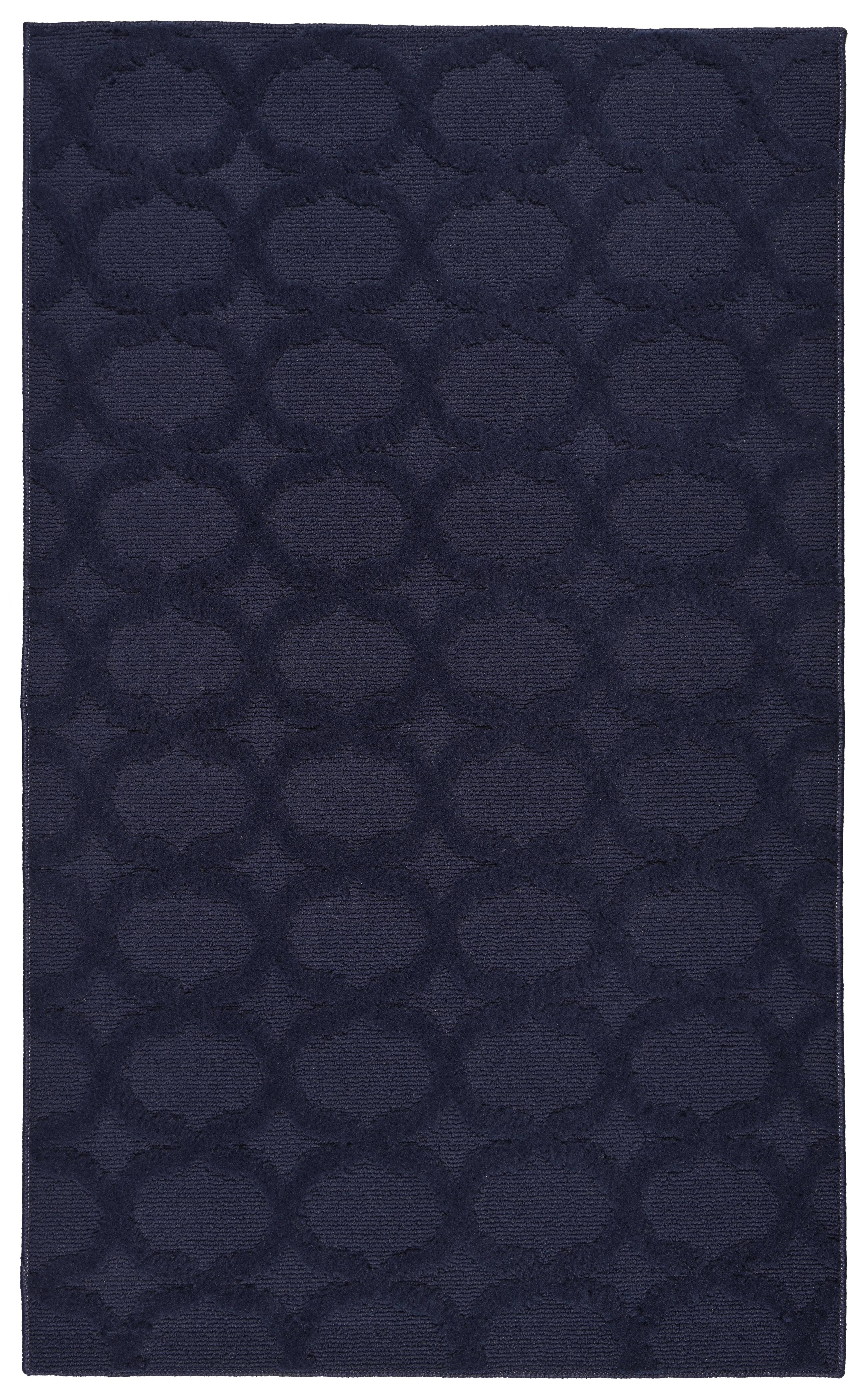 Garland Rug Sparta 3 ft. x 5 ft. Area Rug Navy