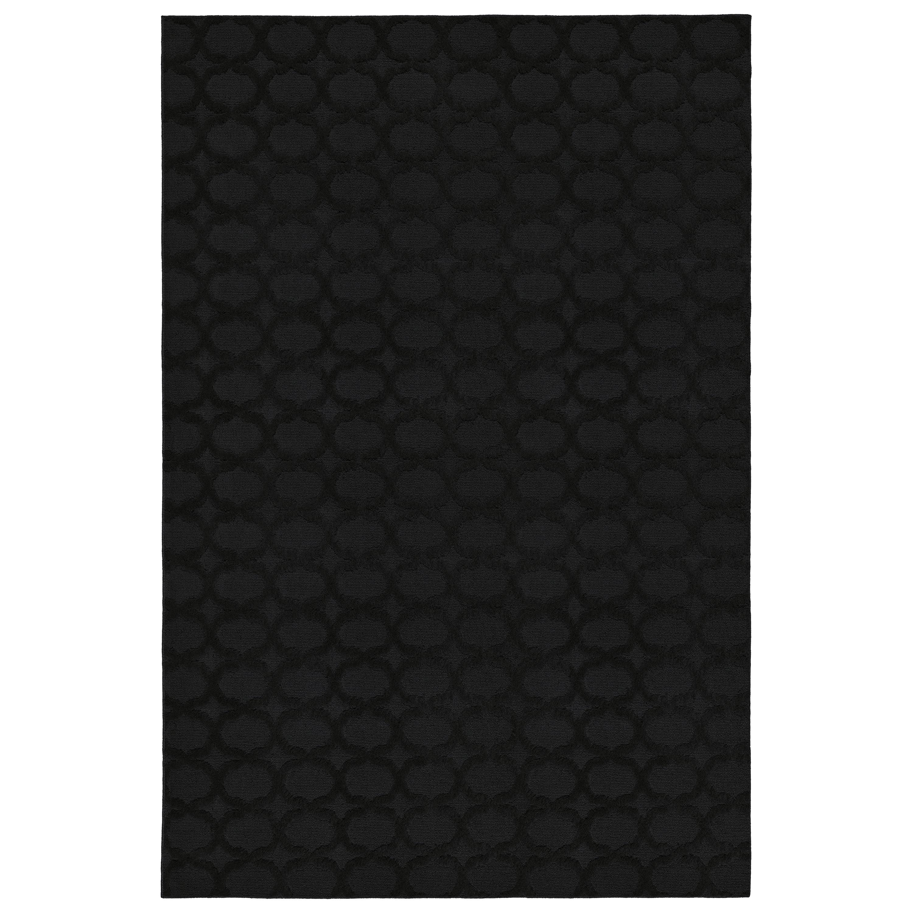 Garland Rug Sparta Black Indoor Area Rug, 8' x 10'