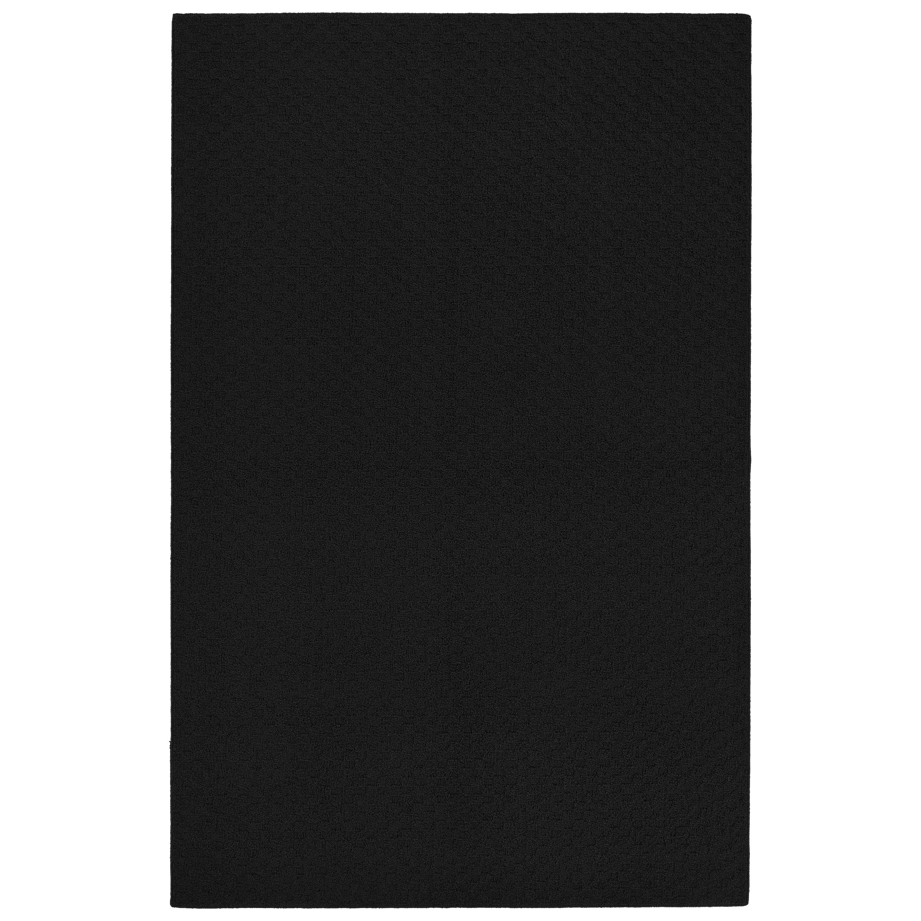 Garland Rug Town Square Polypropylene Black Indoor Area Rug, 4' x 6'