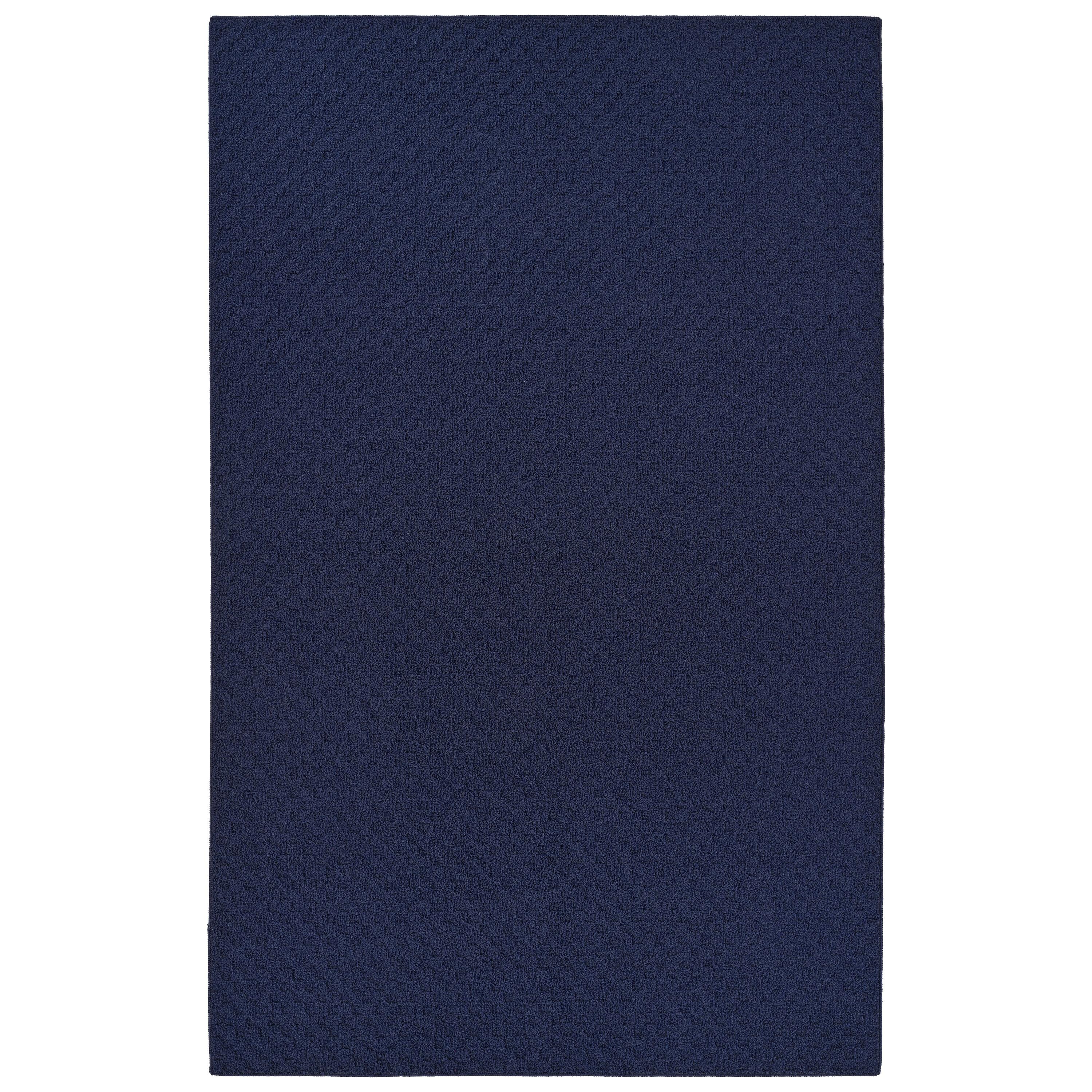 Garland Rug Town Square Polypropylene Navy Indoor Area Rug, 8' x 10'