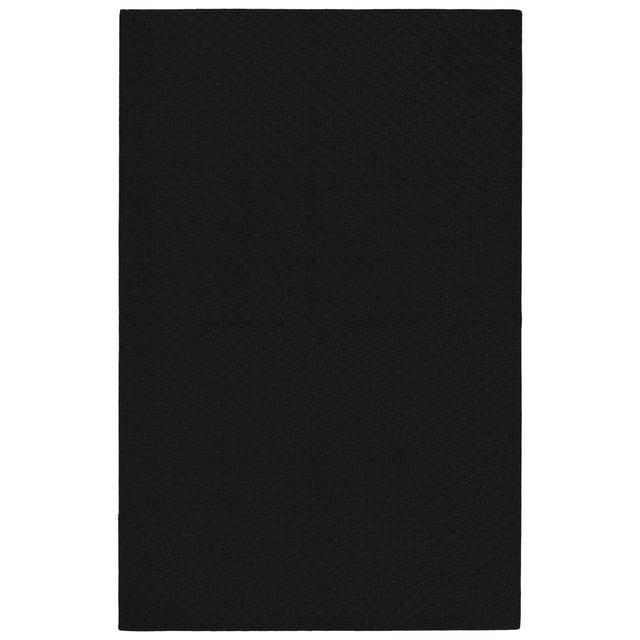 Garland Rug Town Square Black Indoor Area Rug, 8' x 10'