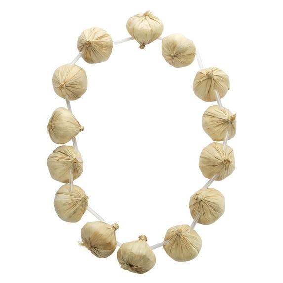 Garlic Garland Adult Cream Around The World One Size Unisex White Fancy Dress Party Book Week Halloween