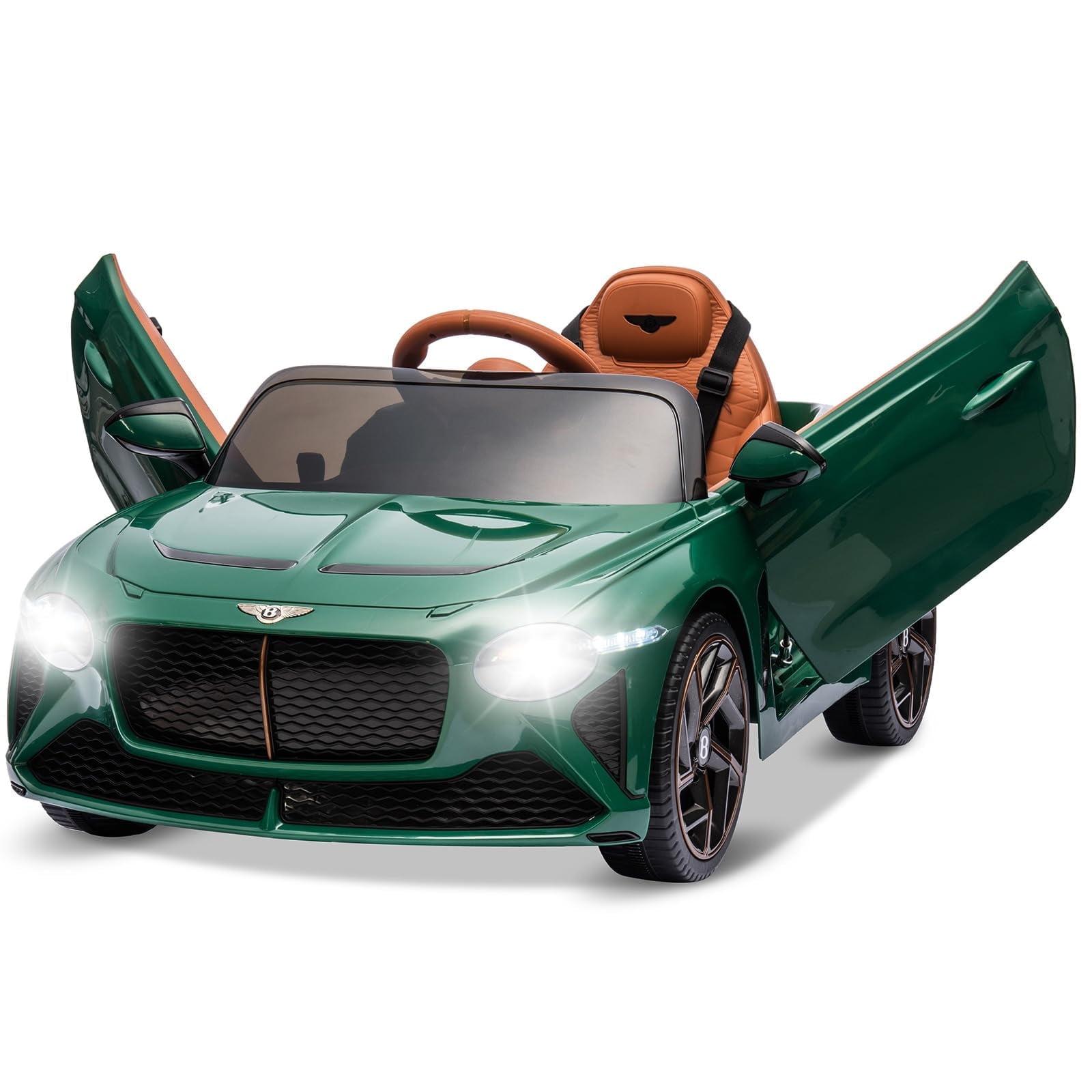 Green 12V Bentley Licensed Ride-On Car with Remote Control