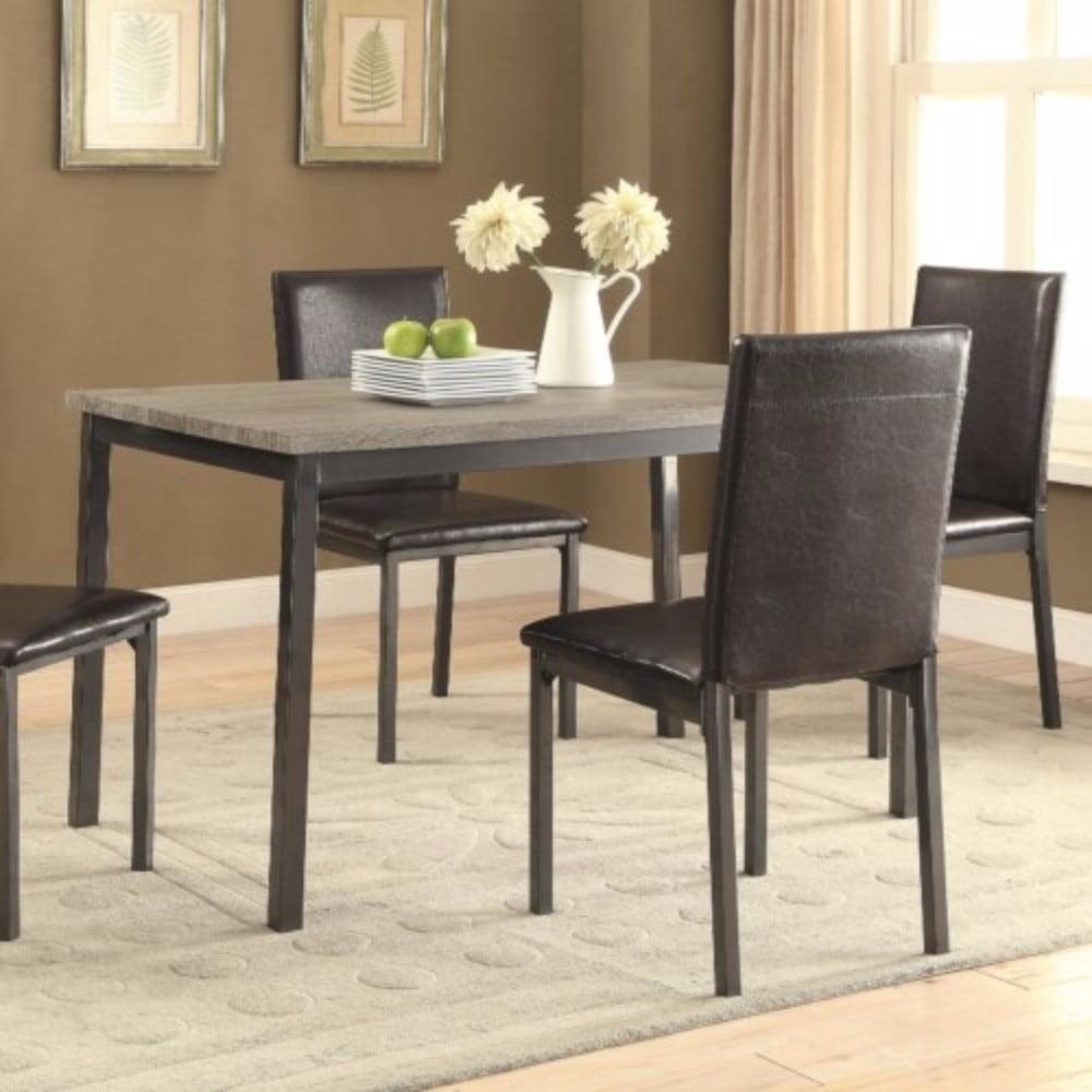 Garza Rectangular Dining Table Black