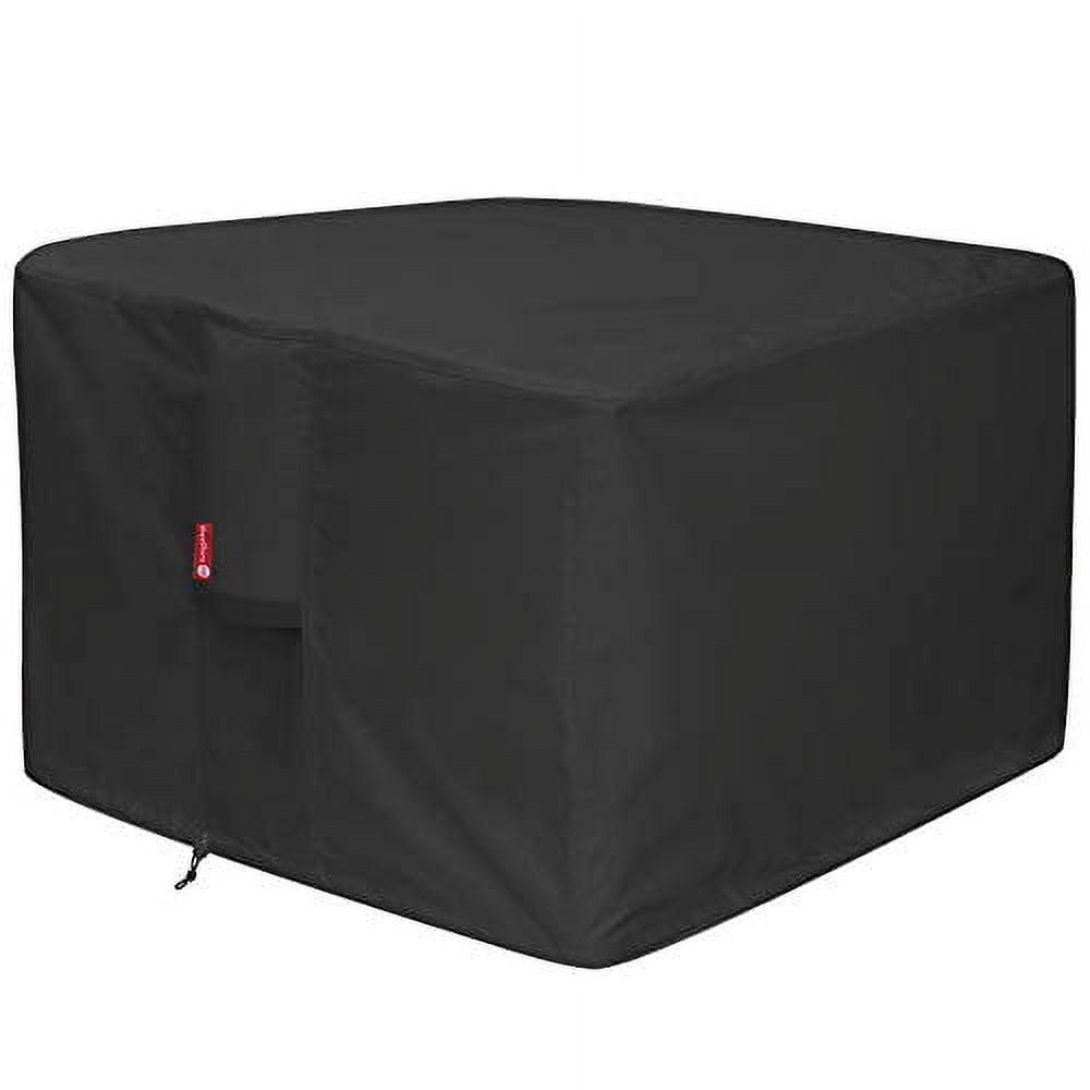 Black Heavy Duty Waterproof Square Fire Pit Cover