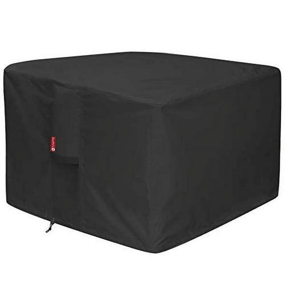 Gas Fire Pit Cover Square - Premium Patio Outdoor Cover Heavy Duty Fabric with PVC Coating,100% Waterproof,Anti-Crack,Fits for 30 inch,31 inch,32 inch Fire Pit / Table Cover (32”L x 32”W x 24”H,