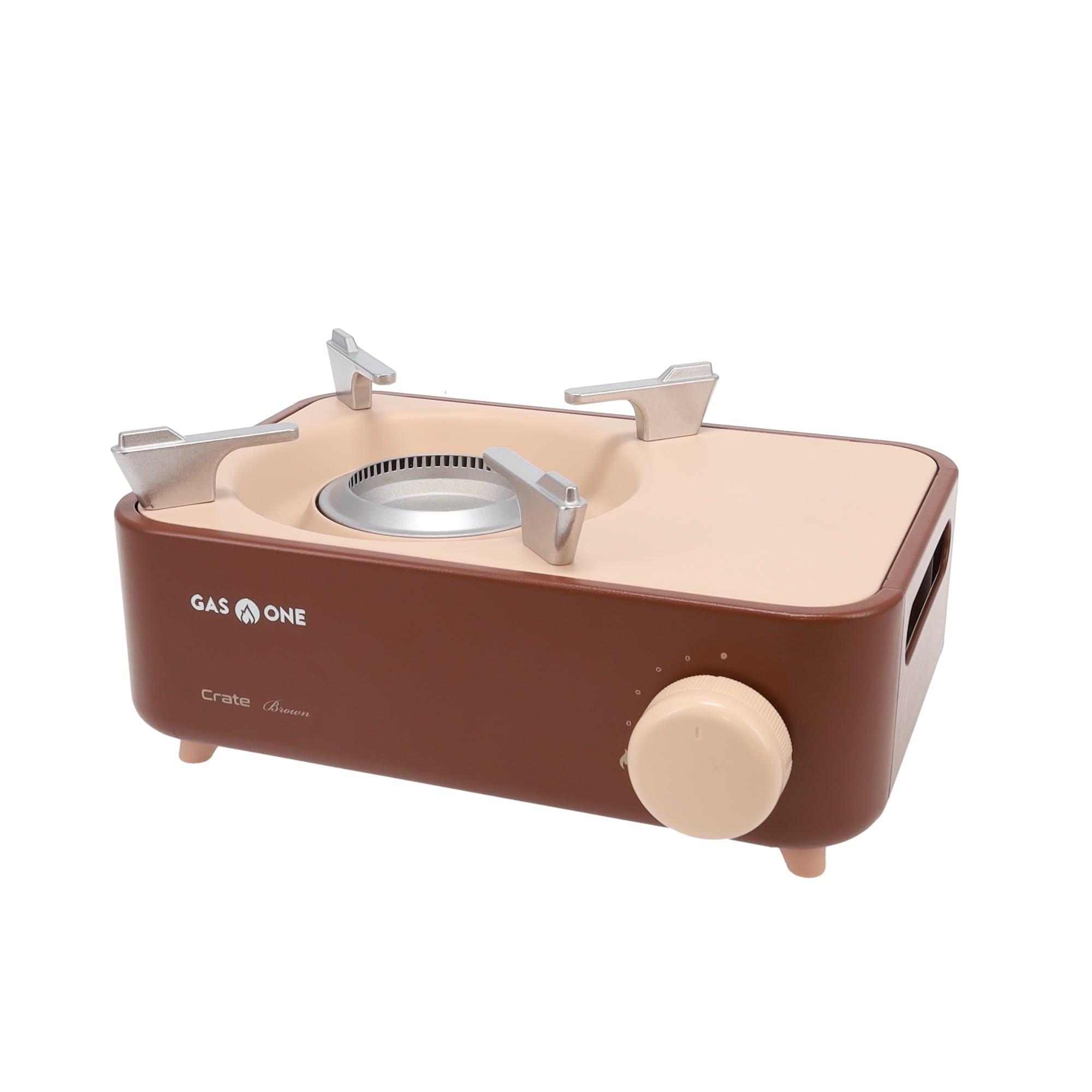 GasOne Butane Fuel Camp Stove – Crate Series - Mini Stove for Camping, Hiking – Portable Gas Stove