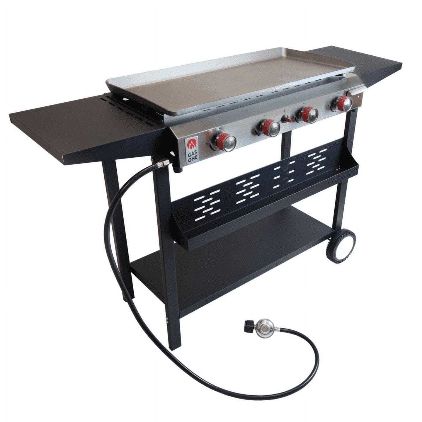 Gas One 4-Burner Black and Stainless Steel Portable Propane Grill