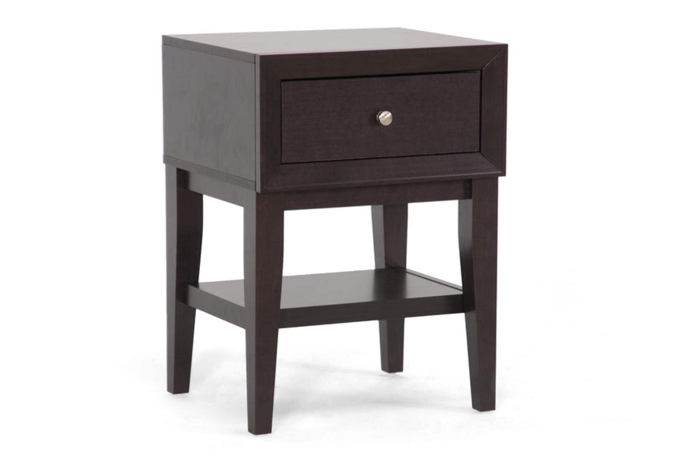 Gaston Brown Modern Accent Table and Nightstand