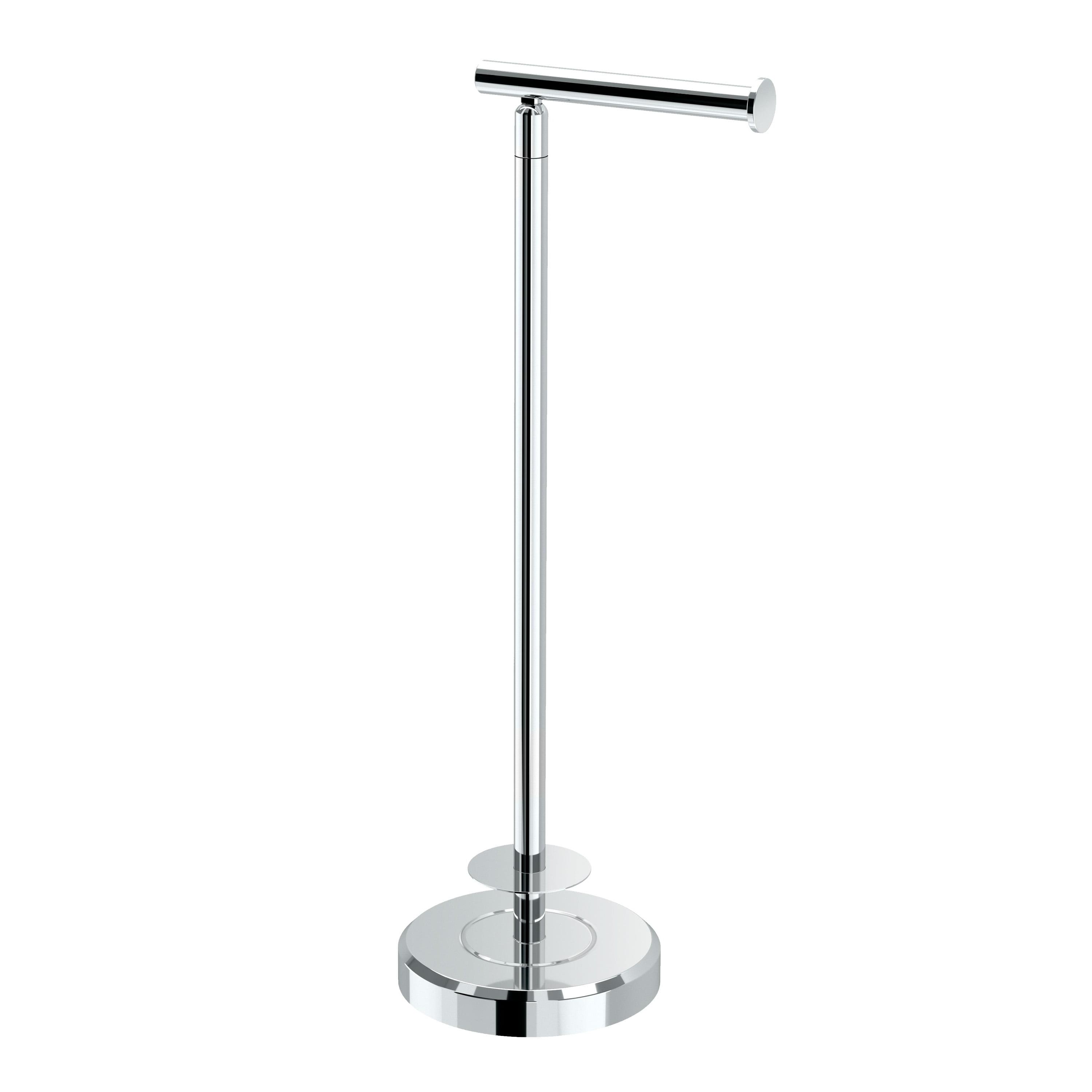 Gatco 1448C Latitude II 22" Standing Tissue Holder with Storage, Chrome