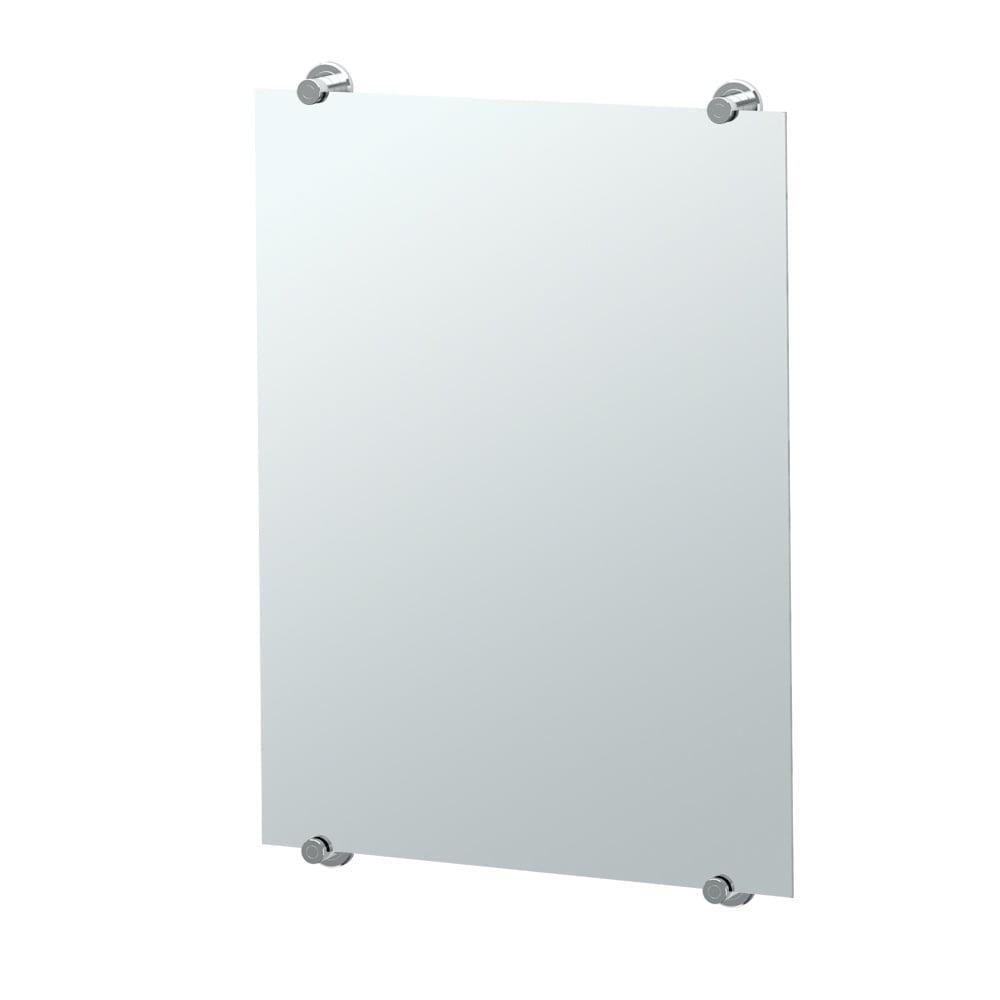 Latitude Wall Mount Frameless Rectangle Bathroom Vanity Mirror | Mount Landscape or Portrait