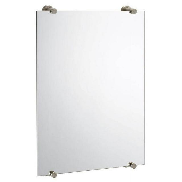 Latitude Wall Mount Frameless Rectangle Bathroom Vanity Mirror | Mount Landscape or Portrait