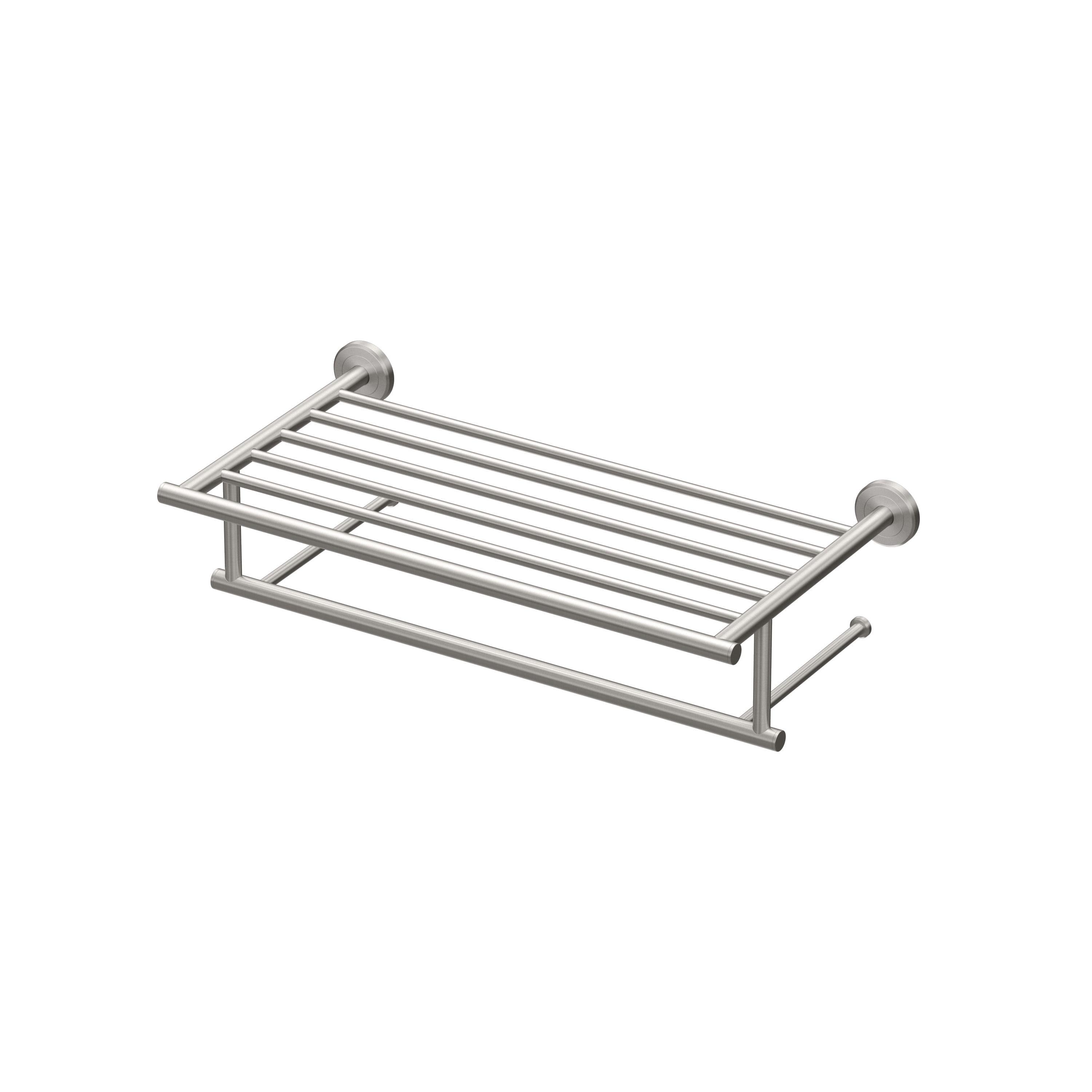 Latitude II Wall Mounted Towel Rack | Hotel Style Stainless Steel Towel Rack with Towel Bar