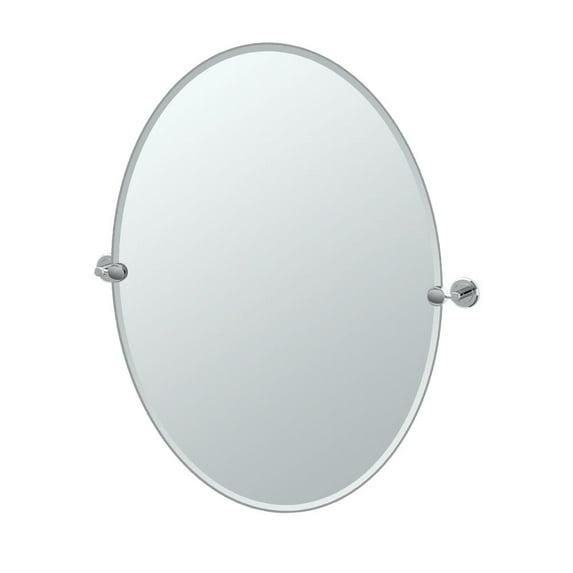 Latitude II Frameless Oval Wall Mirror | Bathroom Vanity Mirror