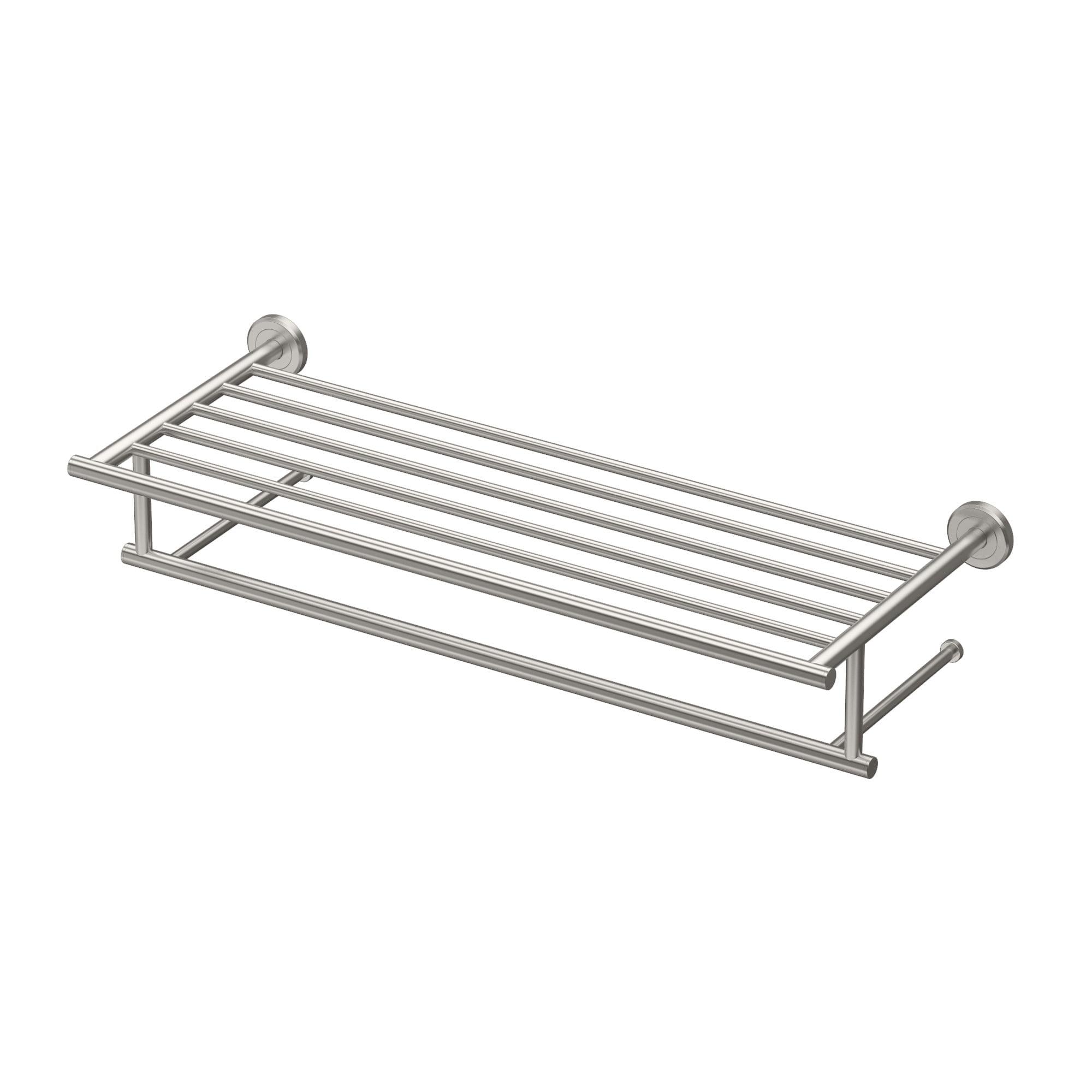 Latitude II Wall Mounted Towel Rack | Hotel Style Stainless Steel Towel Rack with Towel Bar
