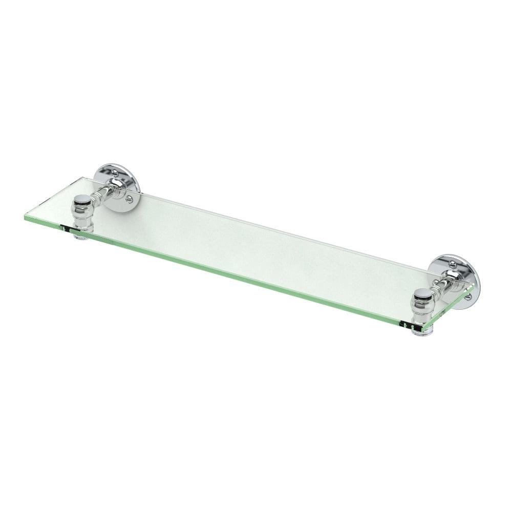 Gatco 4416 Cafe Vanity Glass Shelf, Chrome