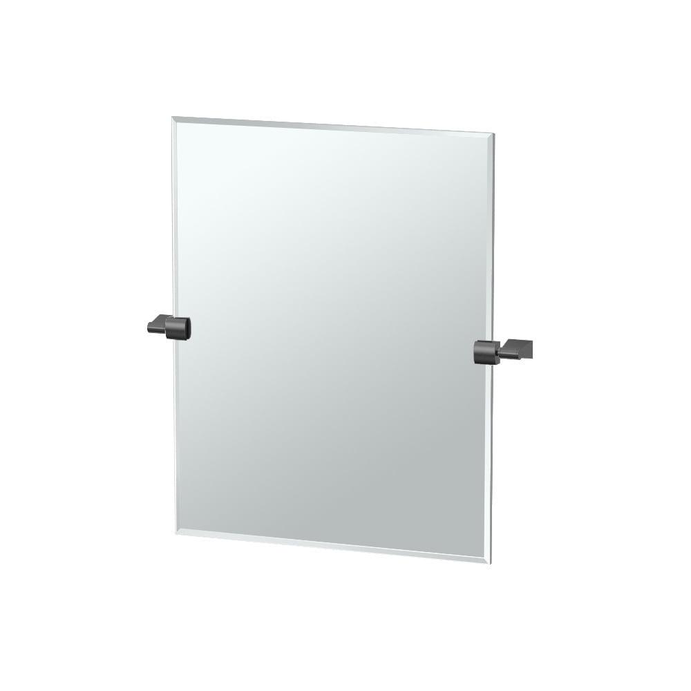 Bleu Frameless Rectangle Wall Mirror | Pivoting Bathroom Vanity Mirror