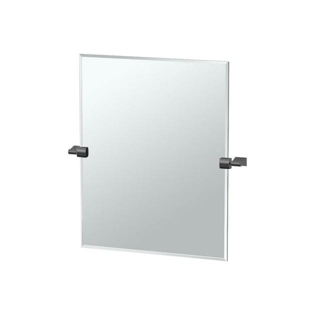 Bleu Frameless Rectangle Wall Mirror | Pivoting Bathroom Vanity Mirror
