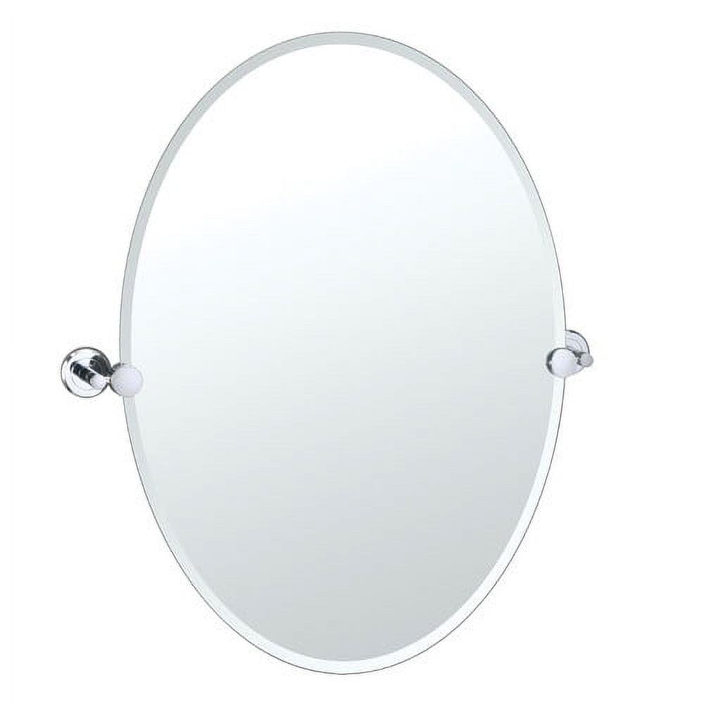 Latitude II Frameless Oval Wall Mirror | Bathroom Vanity Mirror