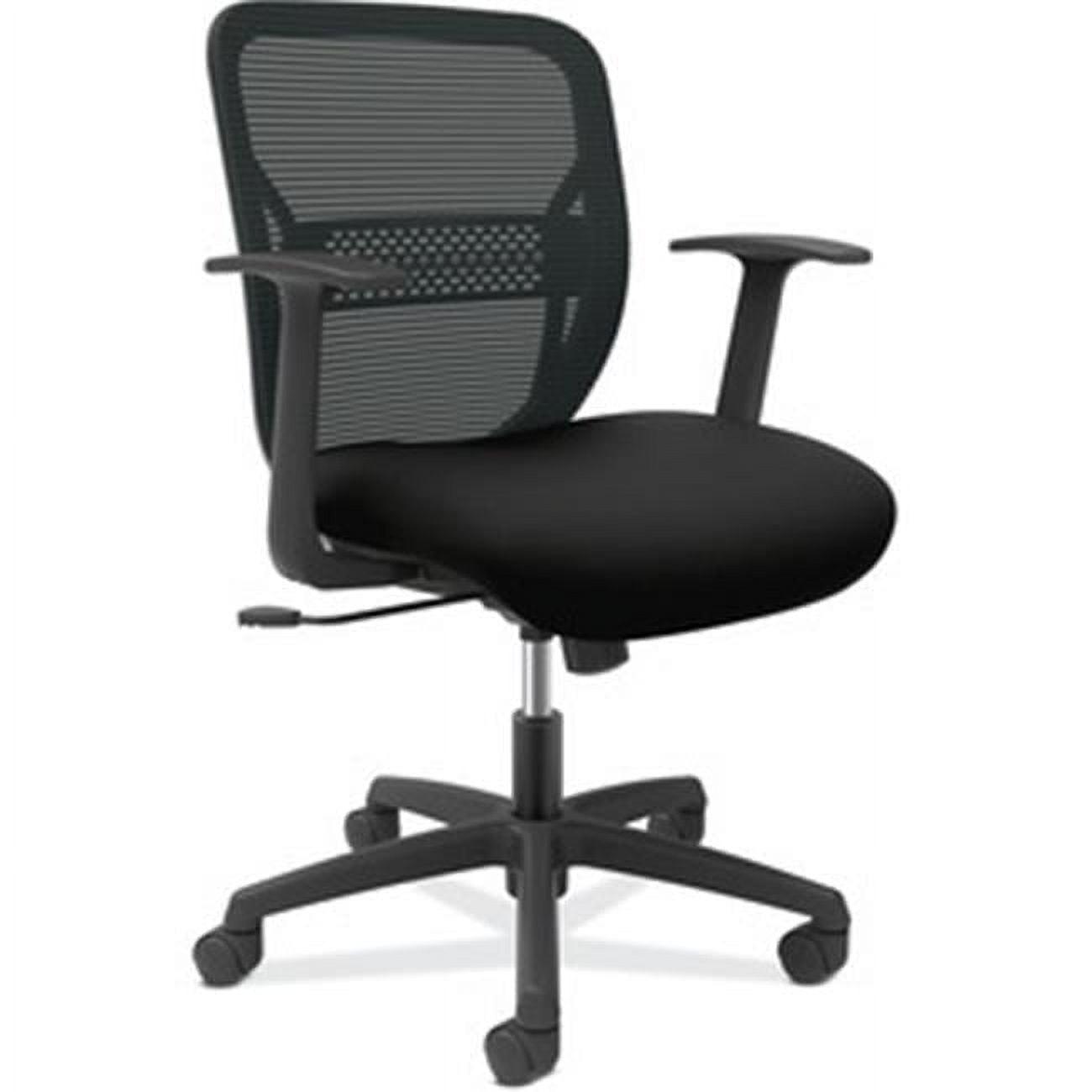 Gateway Mid-Back Black Mesh Task Chair with Lumbar Support