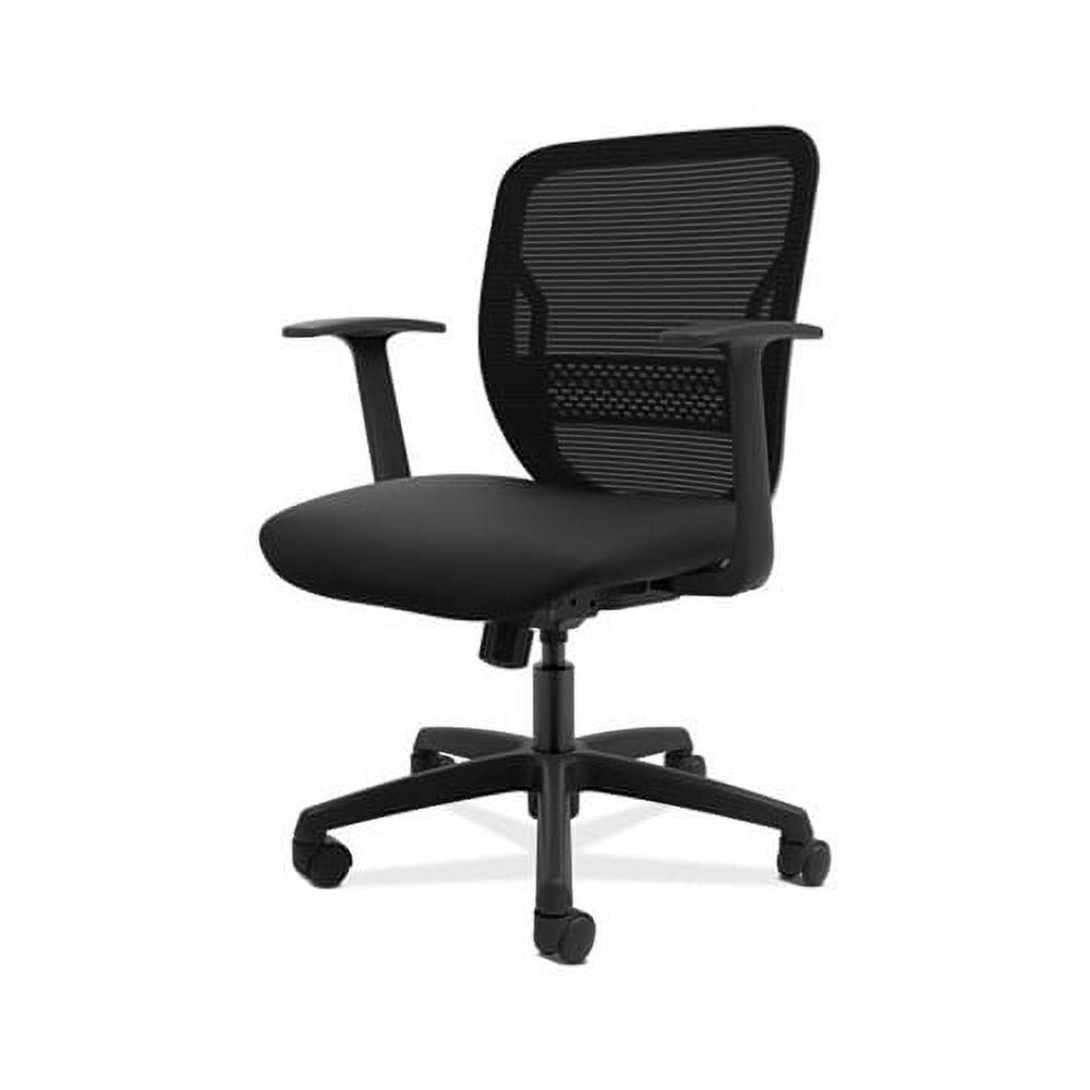 Gateway Mid-Back Black Mesh Task Chair with Lumbar Support