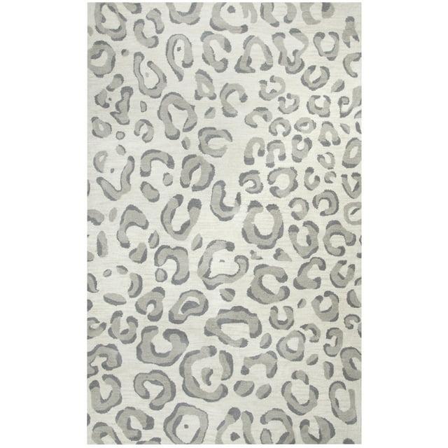 Liberty Gray and Ivory 8' x 10' Hand-Tufted Wool Area Rug