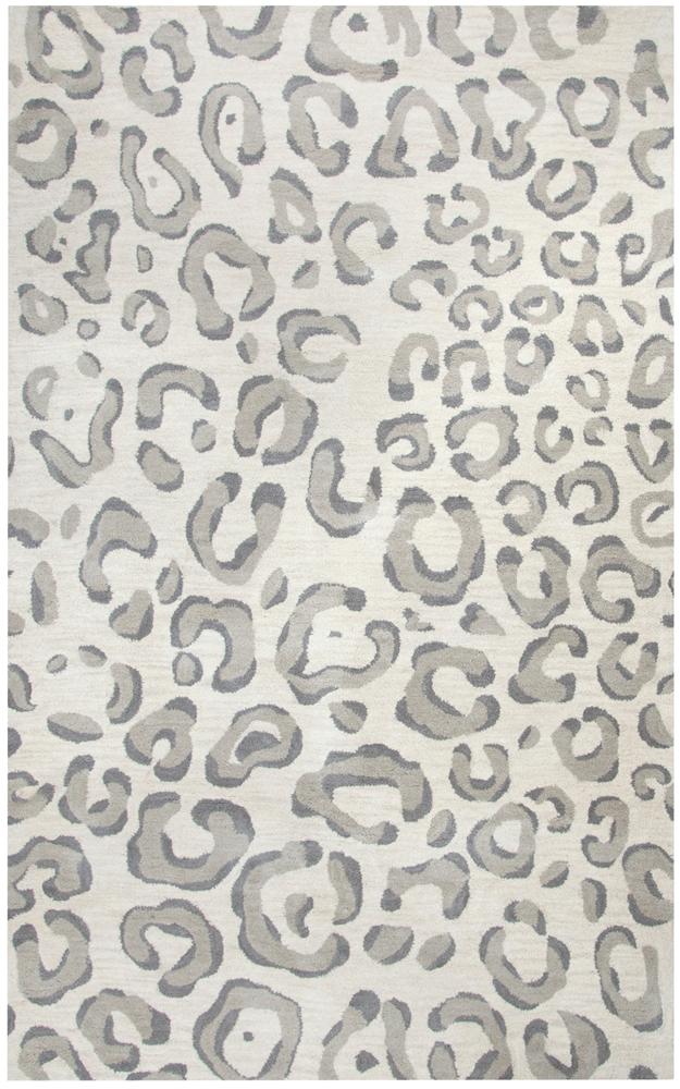 Alora Decor Liberty 9' x 12' Animal/Cheetah Gray/Ivory Hand-Tufted Area Rug