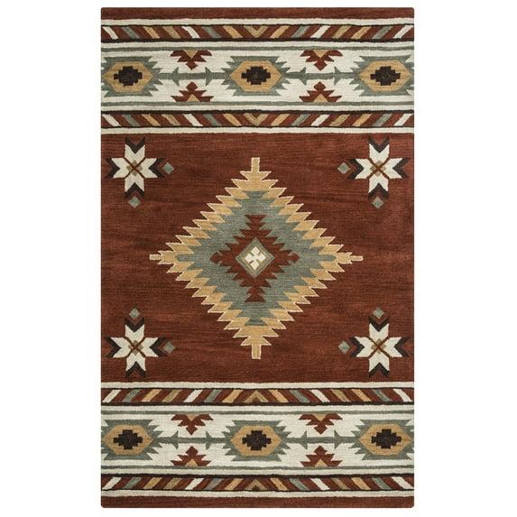Rizzy Rugs Southwest Area Rug SU1822 Rust Jagged Star 3' x 5' Rectangle