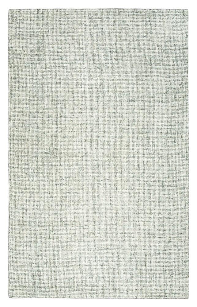 Britley Handmade Tufted Wool Area Rug in Light Green/Ivory